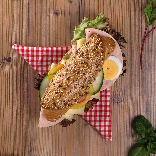 Schinkenwurst Sandwich